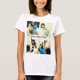 Camiseta imágenes personalizado x4 con texto