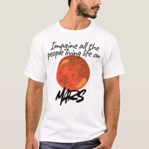 Camiseta Imagina a todas las personas viviendo .