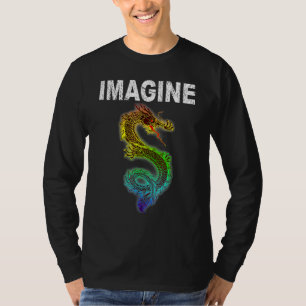 Camiseta Imagina Dragón de Fantasía Estilo Genial Para 2