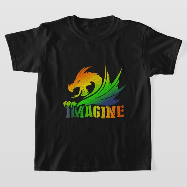Camiseta IMAGINA Fantasía Dragón Estilo Ideal para regalos (Distribución)