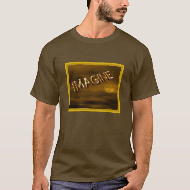 Camiseta Imagina la fantasía de la luna Inspiradora (Anverso)