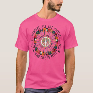 Camiseta Imagina Todos Los Guitares Del Círculo De La Paz D