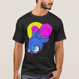 Camiseta Imaginar conejito en negro