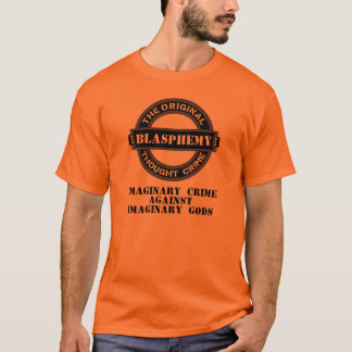 Camiseta imaginaria del crimen de la blasfemia