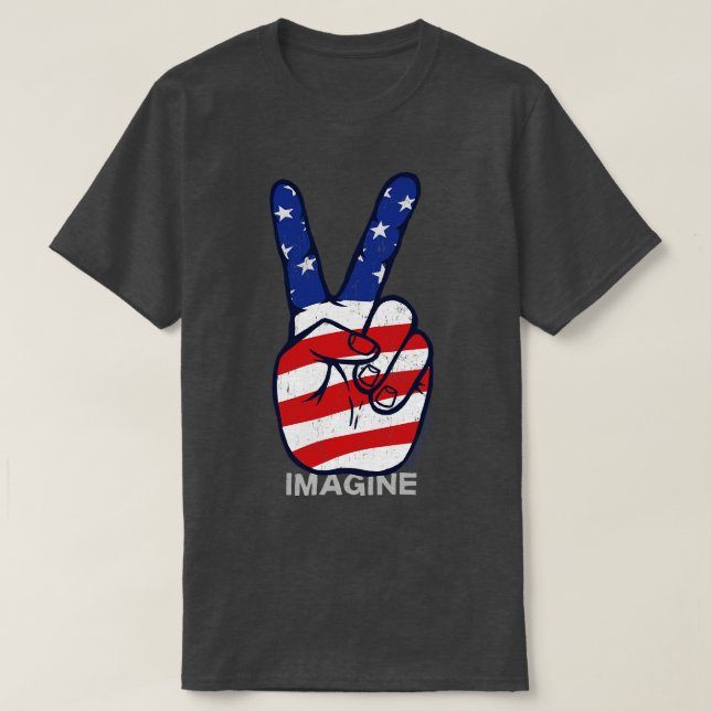 CAMISETA IMAGINE PAACE AMERICA (Diseño del anverso)