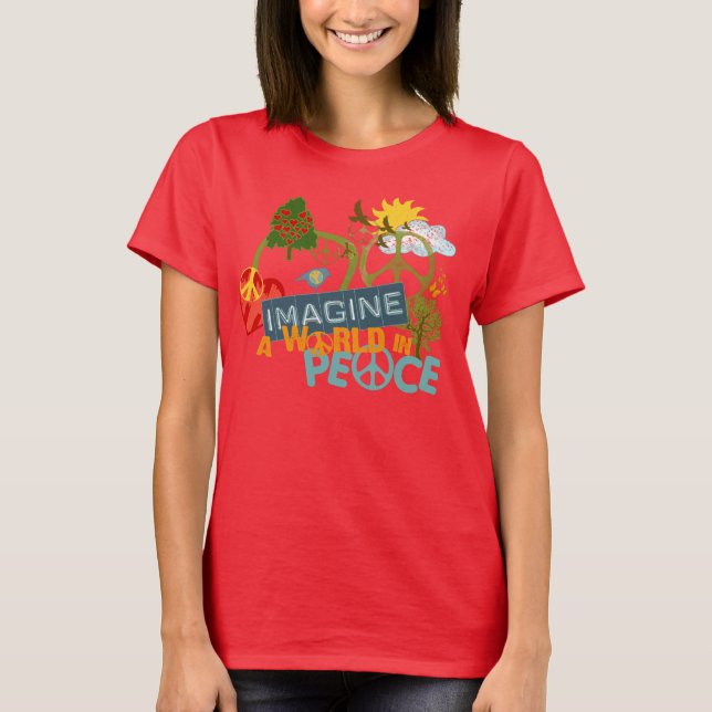 Camiseta Imaginemos la paz (Anverso)