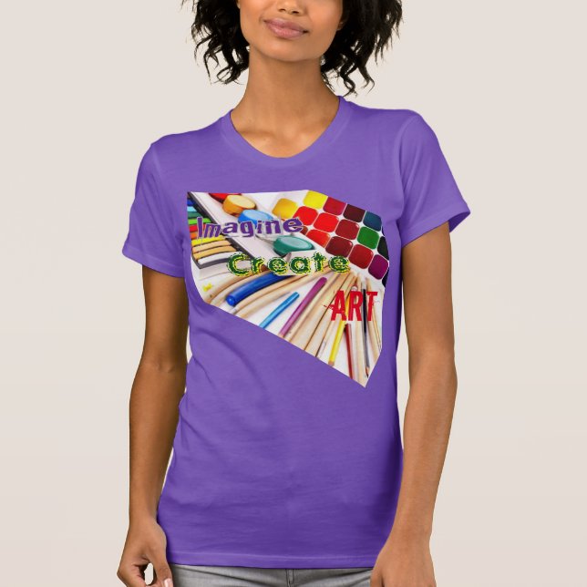 Camiseta Imaginen crear arte (Anverso)