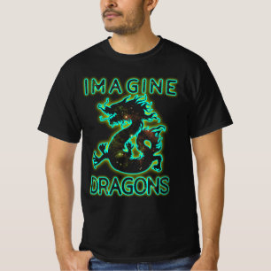 Camiseta Imaginen Dragones Mágicos Y Míticos De Fantasía En