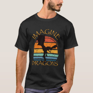 Camiseta Imaginen el estilo de las alas míticas del dragón