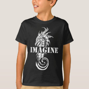Camiseta Imaginen el estilo del tatuaje del dragón de fanta