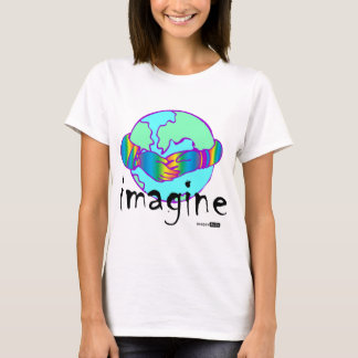 Camiseta imaginen la paz mundial