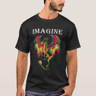 Camiseta Imaginen Ser Un Ala Mágica De Fuego Dragón
