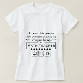 Camiseta Imaginen ser un profesor de matemáticas