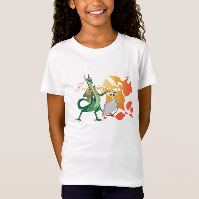 Camiseta "Imagínese" al pintor del dragón (Anverso)
