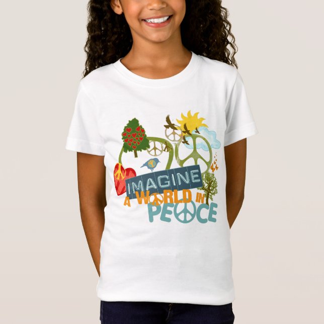 Camiseta Imagínese la paz de mundo (Anverso)