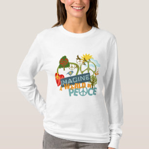 Camiseta Imagínese un mundo en paz
