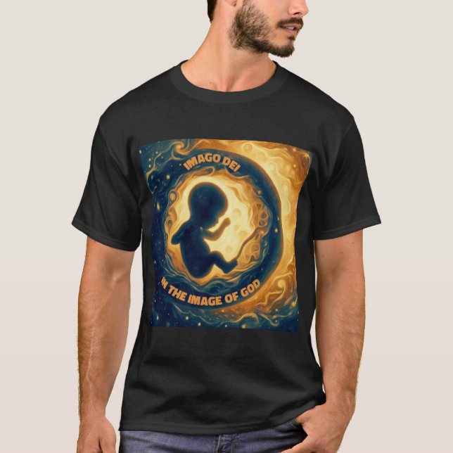 Camiseta Imago Dei Imagen de Dios Bebé en el útero (Anverso)