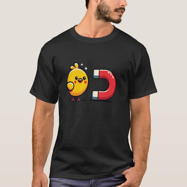 Camiseta Imán de Chicas Lindo Divertido (Anverso)