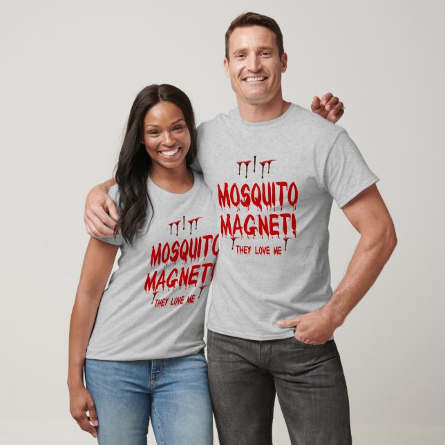 Camiseta Imán de mosquito que gotea sangre me aman Unisex (Unisexo)