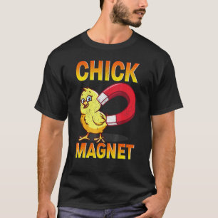 Camiseta Imán de Pollitas Granjero de Pollos Cría de Aves D