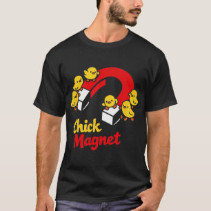 Camiseta Imán de pollito de Pascua divertido gráfico de pun