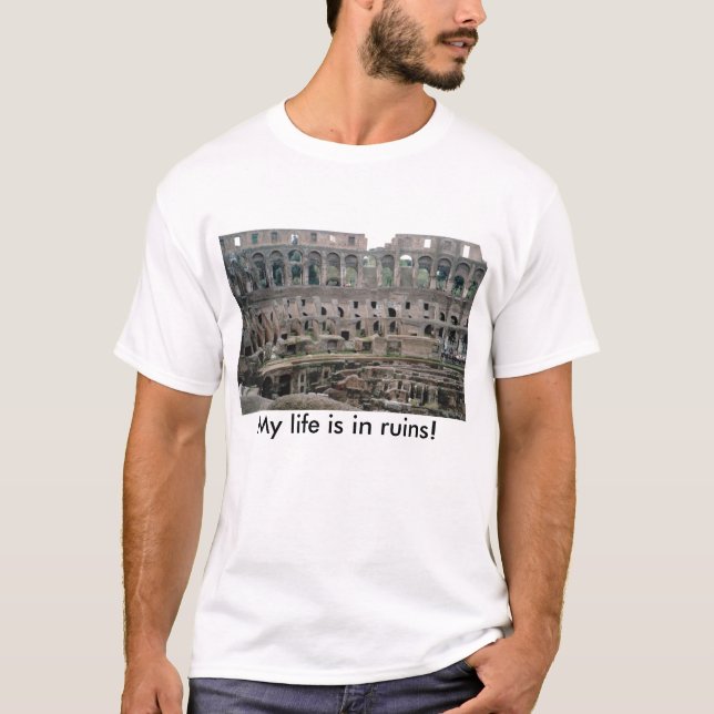 Camiseta ¡IMG2, mi vida está en ruinas! (Anverso)