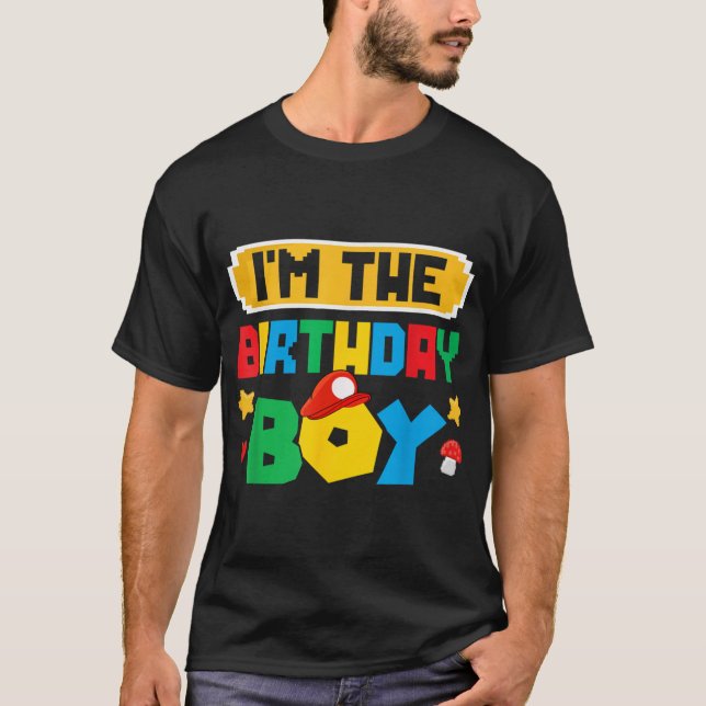 Camiseta Imhe Birthday Boy Game Gaming Family Matchings boy (Anverso)