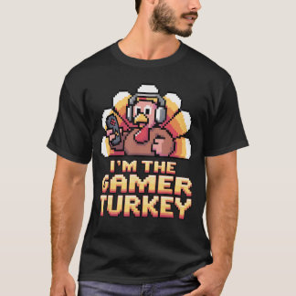 Camiseta Imhe Gamerurkeyhanksgiving Chicos Hombres Videojue