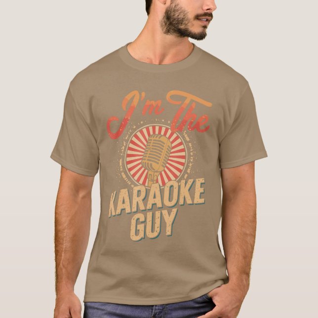 Camiseta Imhe Karaoke Guy Funny Karaoke for Music Lovers fu (Anverso)