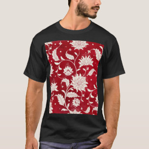 Camiseta imitación de porcelana china: pintura floral
