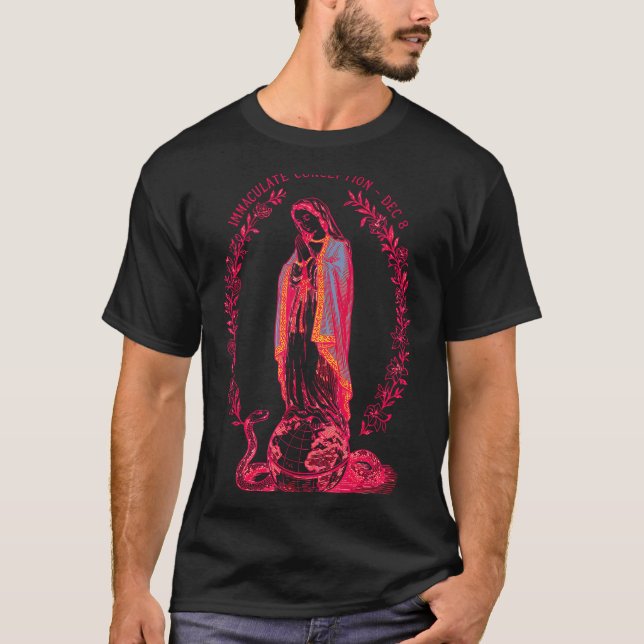 Camiseta Immaculate Conception Dec 8 Virgin Mary Catholic D (Anverso)
