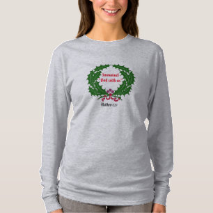 Camiseta Immanuel Dios con nosotros Cita de la Biblia Perso