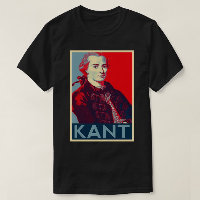 Camiseta Immanuel Kant Hope Poster (Diseño del anverso)