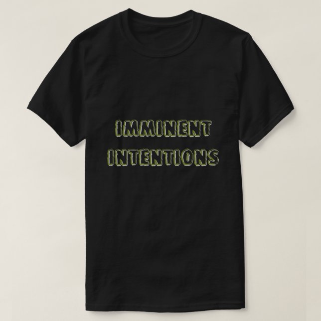 Camiseta Imminent Intentions 001 (Diseño del anverso)