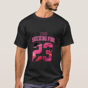 Camiseta Impactante Rosa 14's Tee Número 23 Zapatos de gote