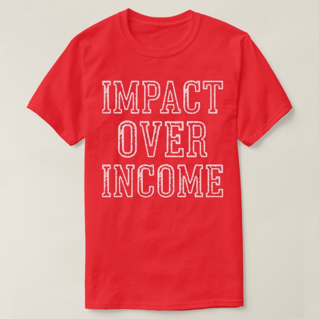 Camiseta Impacto sobre los ingresos (Diseño del anverso)