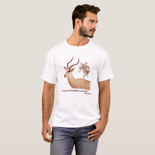 Camiseta Impala Antelope Animal Wildlife John Muir Cita