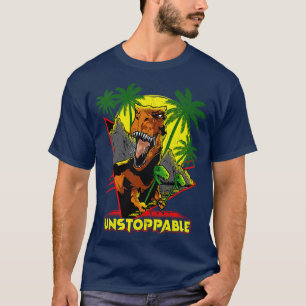 Camiseta Imparable TRex Chiste de armas de dinosaurios cort