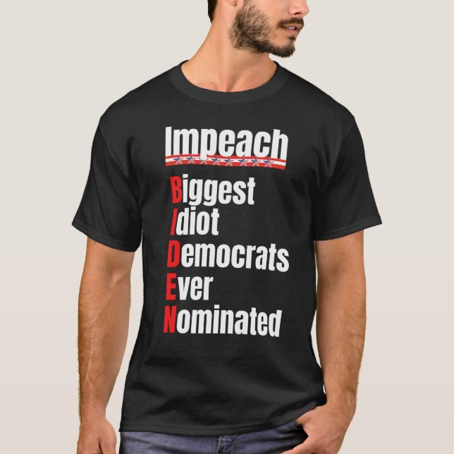 Camiseta Impeach Biden T-Shirt (Anverso)