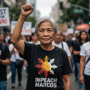 Camiseta Impeach Marcos Protesta Contra la Corrupción Filip