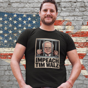 Camiseta Impeach Tim Walz Fraude de Cuidado Infantil Conser