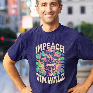 Camiseta Impeach Tim Walz Fraude en el Cuidado Infantil Cen