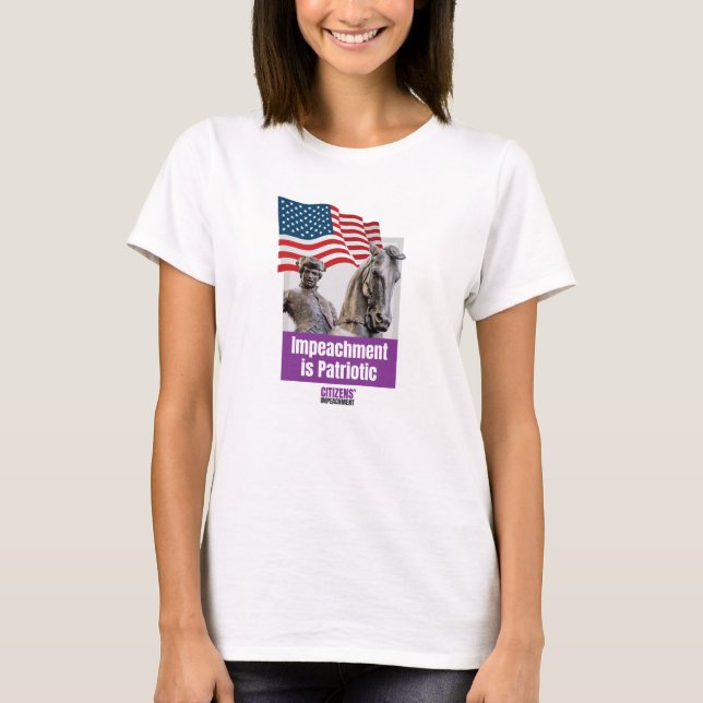 Camiseta Impeachment is Patriotic with Paul Revere (Anverso)