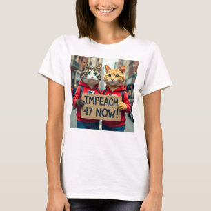 Camiseta Impedir a Trump ahora a los gatos