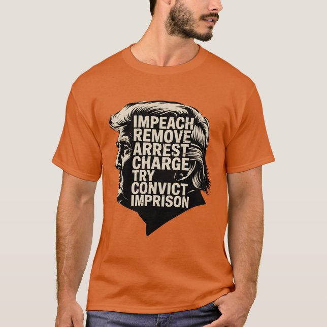 Camiseta Impedirse Eliminar arte de protesta de arresto (Anverso)
