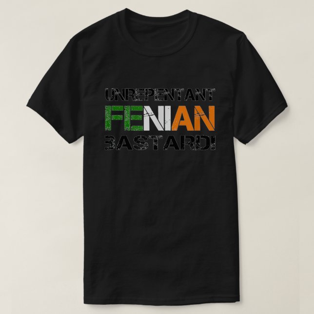 Camiseta Impenitente diseño republicano feniano irlandés (Diseño del anverso)