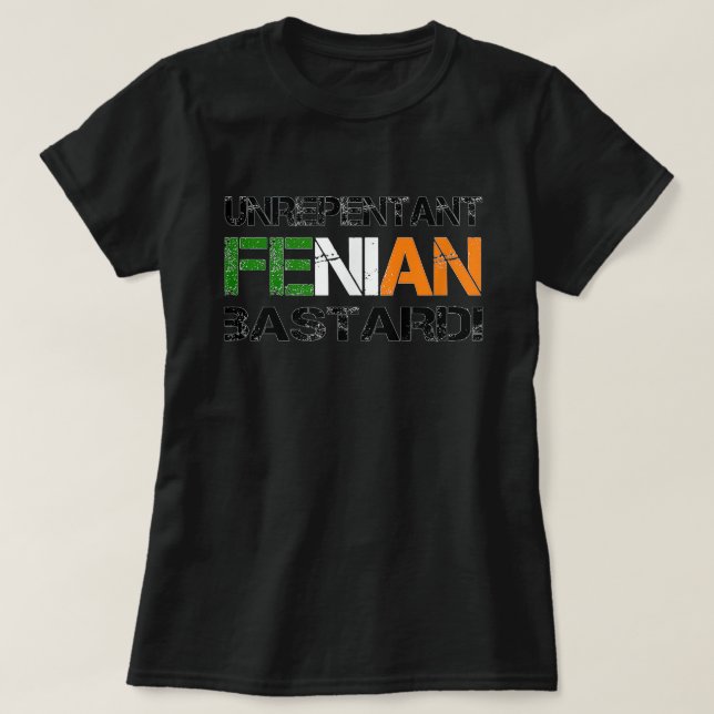 Camiseta Impenitente diseño republicano feniano irlandés (Diseño del anverso)