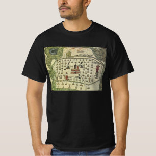 Camiseta Imperio Azteca de Moctezuma, Mapa Antiguo del Mund