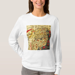 Camiseta Imperio de Ming, ChinaPanoramic MapChina