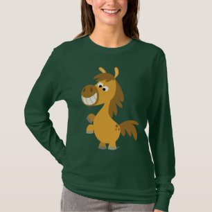 Camiseta impetuosa de Pony Mujer del dibujo